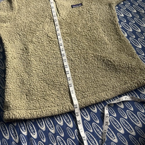 Mujer Patagonia Beige 1/4 Cremallera Polar Chaqueta Sherpa 25235 Otoño 2017 Mediana - Imagen 10 de 11