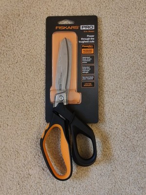 Fiskars Pro PowerArc 10'' Shop Shears - Orange/Black - Stainless - 710150-1002