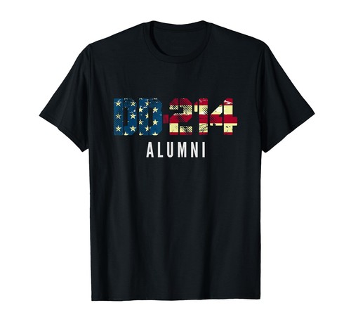 DD-214 US Alumni Distressed Military T-Shirt