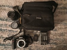 Nikon D3200 24.2MP DSLR Camera Bundle  2 Lenses, Bag, Charger, battery