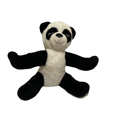 Dan Dee Panda Bear Stuffed Animal Plush 10'' Black White Sleepy Sewn Eyes 