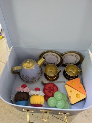 Disney Cruise Line DCL Royal Court Royal Tea Metal Tea Set with Case