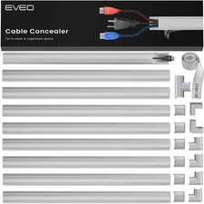 Cable Management Cord Covers - 150in Paintable Wire Hiders for Wall - TV Cord Co