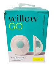 WILLOW GO 7Oz PUMP CONTAINER SET FOR WILLOW GO BREAST MILK PUMP