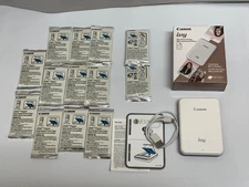 Canon IVY Mini Photo Printer Bundle White & Rose Gold