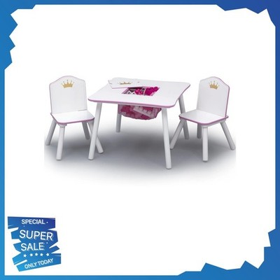 Delta Children Princess Crown Toddler Table and Chair Set with