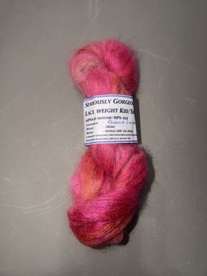 Seriously Gorgeous Lace Weight Mohair/silk Yarn Rhubarb Crumble