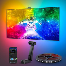 Govee Envisual TV LED Backlight T2 with Dual Cameras, 21Ft RGBIC Wi-Fi LED Strip