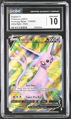 Espeon V graded CGC 10 for sale on eBay