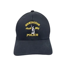 Birmingham Police Magic City Black Hat Cap Embroidered Flexfit S-M Alabama 
