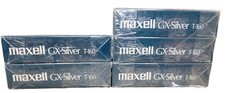Maxwell Recording Video Cassette Standard Grade 8 Hrs / 327 Mins T160 Lot Of 5
