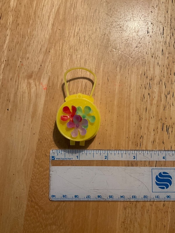 Vintage 1960’s Barbie Clone Floral Yellow doll purse