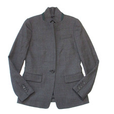 NWT J.Crew Regent Blazer in Heather Carbon Wool Flannel Single Button Jacket 0