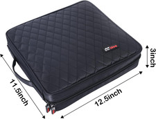 200 Capacity CD/DVD Case Holder Portable Wallet Disc Storage Binder Nylon CD ...