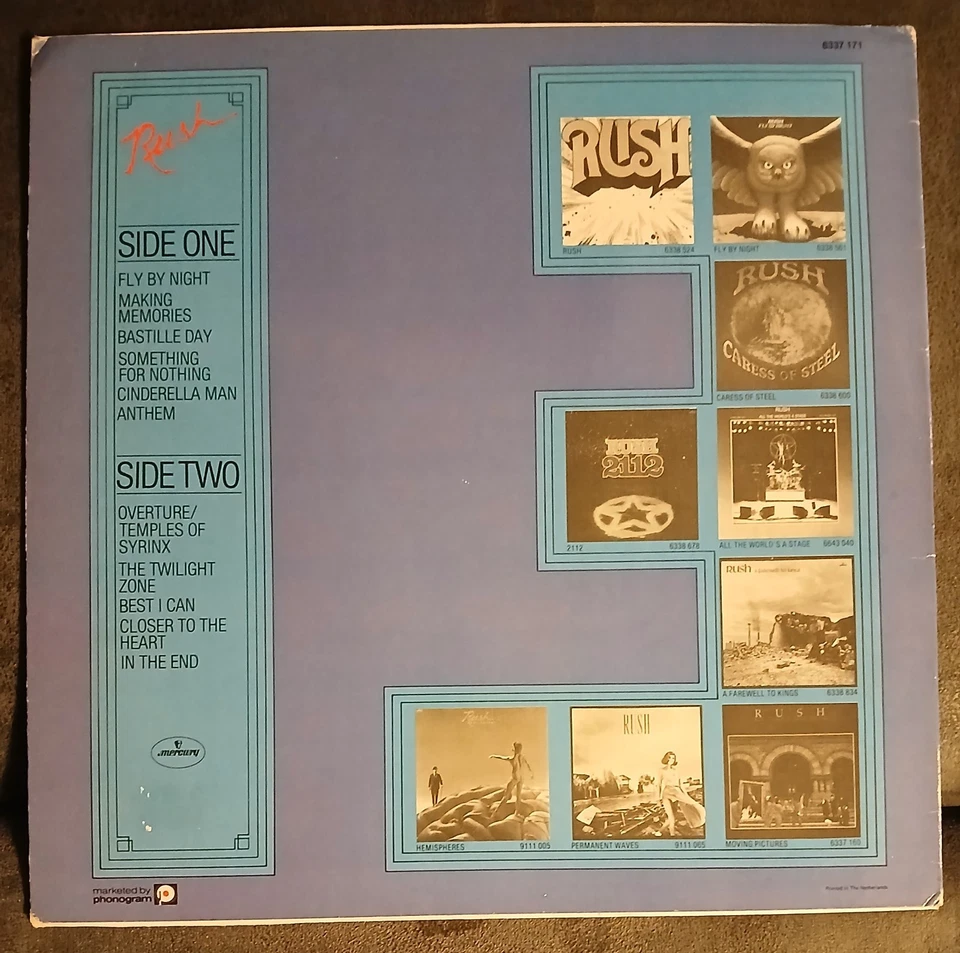 RUSH - Rush Through Time - Holland/Dutch Compilation LP - Mercury 6337 171 - Image 2 of 4