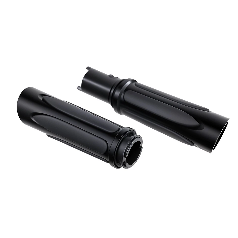 1 Empuñaduras totalmente negras compatibles para Harley Touring 2024 2025 Road Glide 117 121 Foto 3 de 4