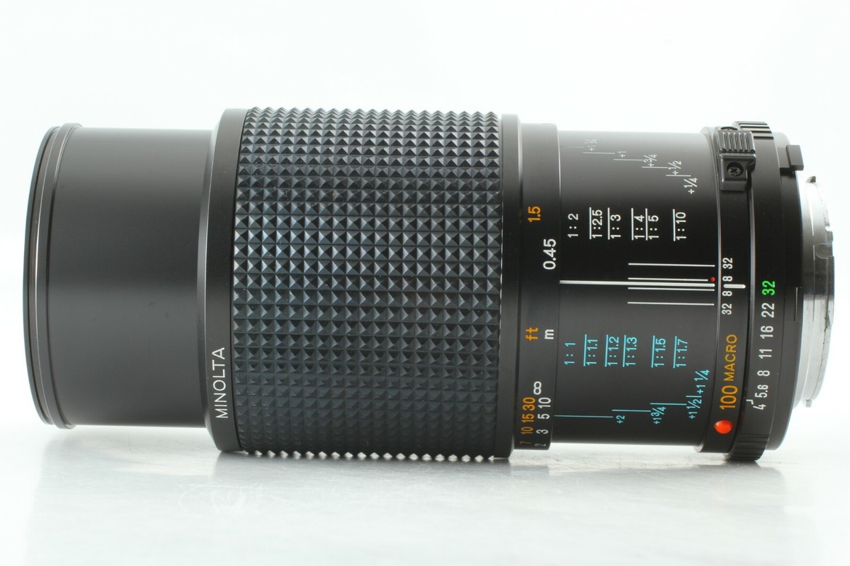 【光学良好】 ミノルタ New MD Macro 100mm f4 マクロ MINT] Minolta New MD 100mm F4 MACRO NMD Lens From JAPAN