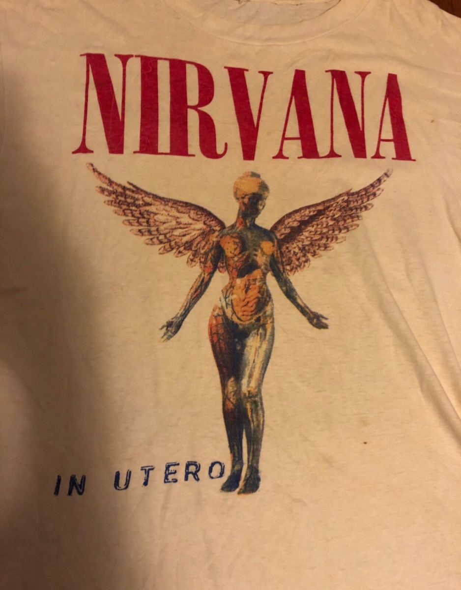 Vintage 100% Authentic Nirvana In Utero tour shirt from 12 Vintage 100% Authentic Nirvana In Utero tour shirt from 12