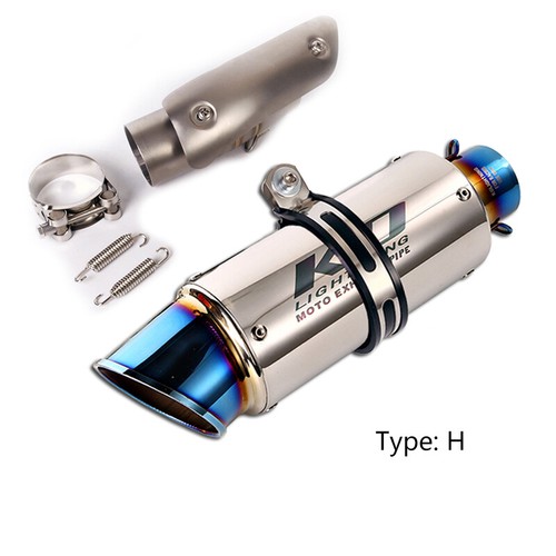 For Suzuki GSXR1000 2012-2025 Exhaust Tips 51mm Muffler Pipe Reserve Catalyst - Picture 12 of 12