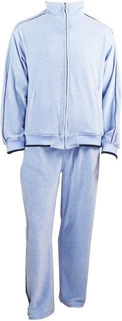 white velour tracksuit mens