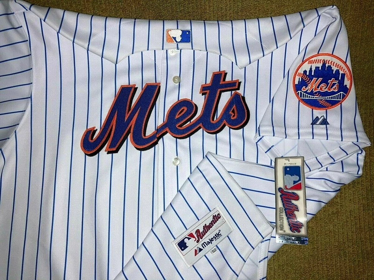 NEW YORK METS AUTHENTIC COLLECTION PRO-CUT PINSTRIPE MAJESTIC MLB JERSEY  NWT $