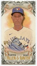 2021 Topps Allen & Ginter Nate Pearson Rookie Mini Black Border #113 - Blue Jays