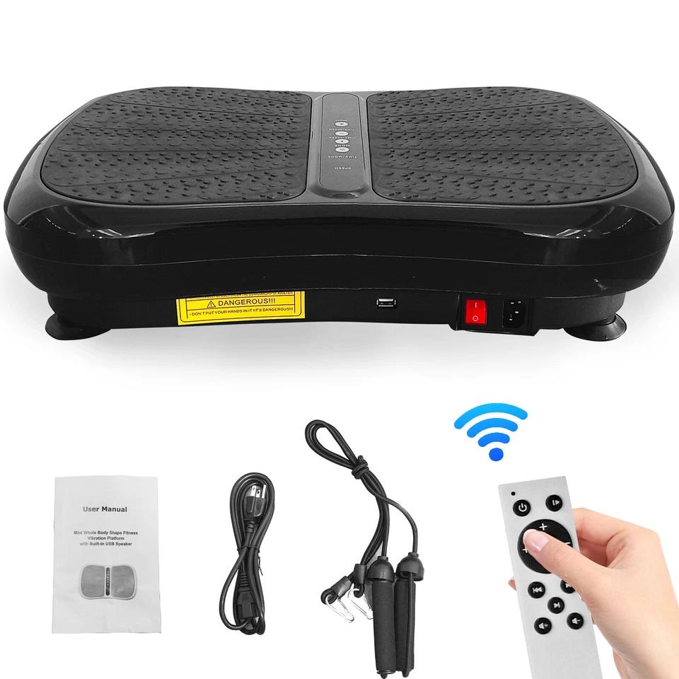 Whole Body Exercise 3D Vibration Platform Plate Fitness Massager Machine Slim - Image 2 of 4