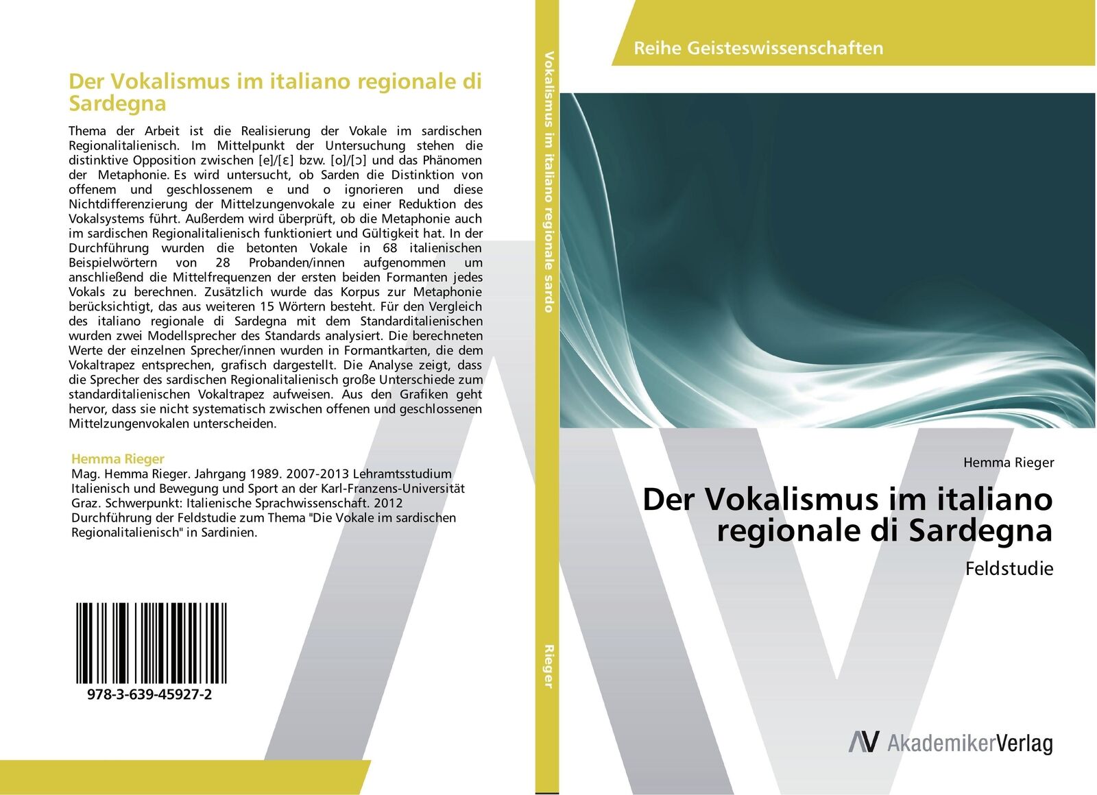 Thumbnail - Hemma Rieger | Der Vokalismus Italiano Regionale Di Sardegna |