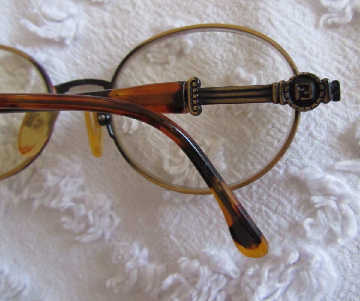 FENDI Ladies Bronze Like Frames - EUC w/case Fendi Eyeglasses Frames Women Brown Zucca Logo F893 51-14  main image 3