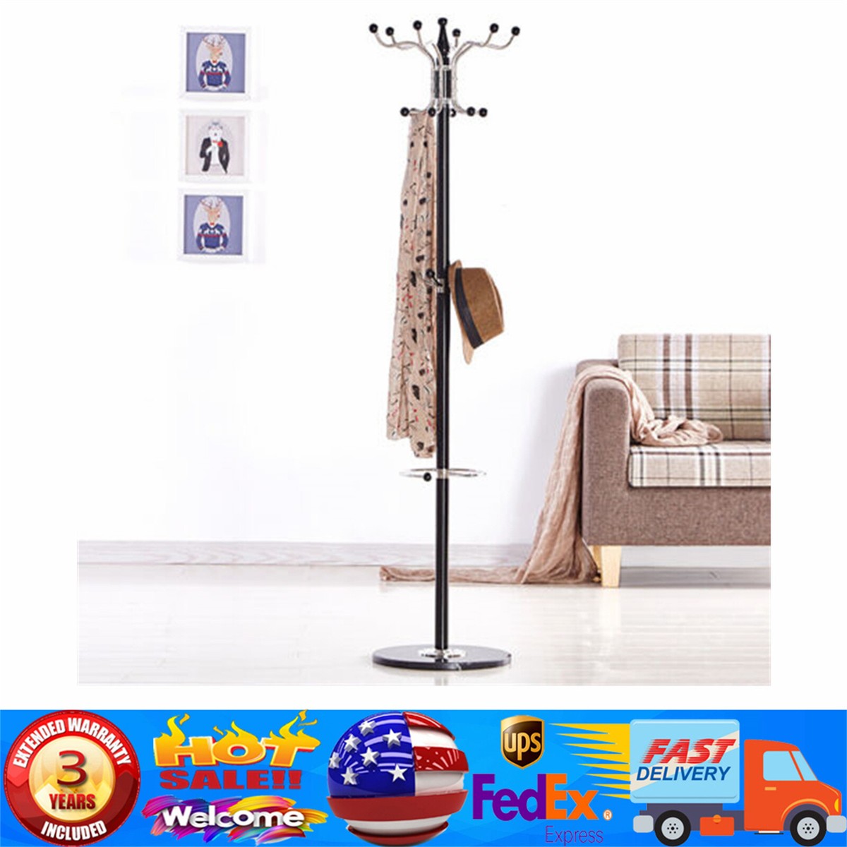 Coat Stand Cloth Drying Stand Pepperfry TNC STAINLESS STEEL JUMBO
