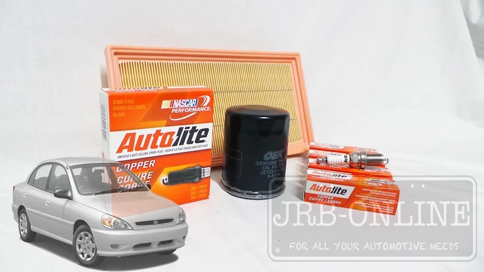 For Kia Rio BC A5D 1.5L 4cyl 2000~2005 AIR OIL FILTER SPARK PLUGS SERVICE KIT - image 4 of 4
