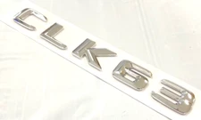 #1 CHROME CLK63 REPLACEMENT FOR MERCEDES REAR TRUNK EMBLEM BADGE NAMEPLATE DECAL