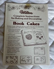 Vintage Wilton Book Cakes Cake Pan Mold Instruction Booklet