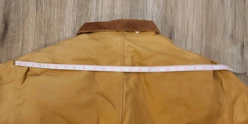 Carhartt C03 BRN Heavy Jacket Lined Barn Coat Made In USA Size 52 Reg Workwear - Picture 22 of 24