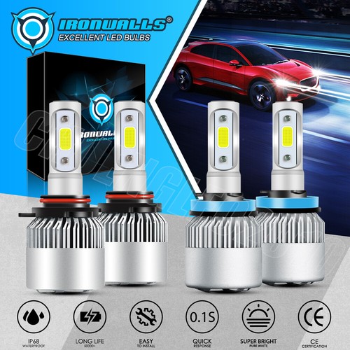 8/6/4/2-sides 9005 9006 H11 LED Headlight High Low Beam Bulbs Super Bright 6500K - Picture 35 of 36