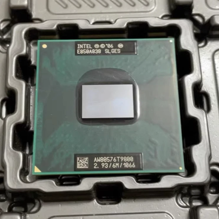 Intel Core 2 Duo T9800 CPU 2-Core 2.93GHz 6M 1066 Socket P SLGES Processor 35W - Image 2 of 4