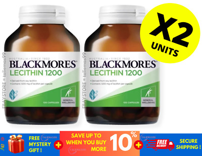 BLACKMORES LECITHIN 1200MG 100'S -Cell Growth/Regulatin/Function ( X 2 )
