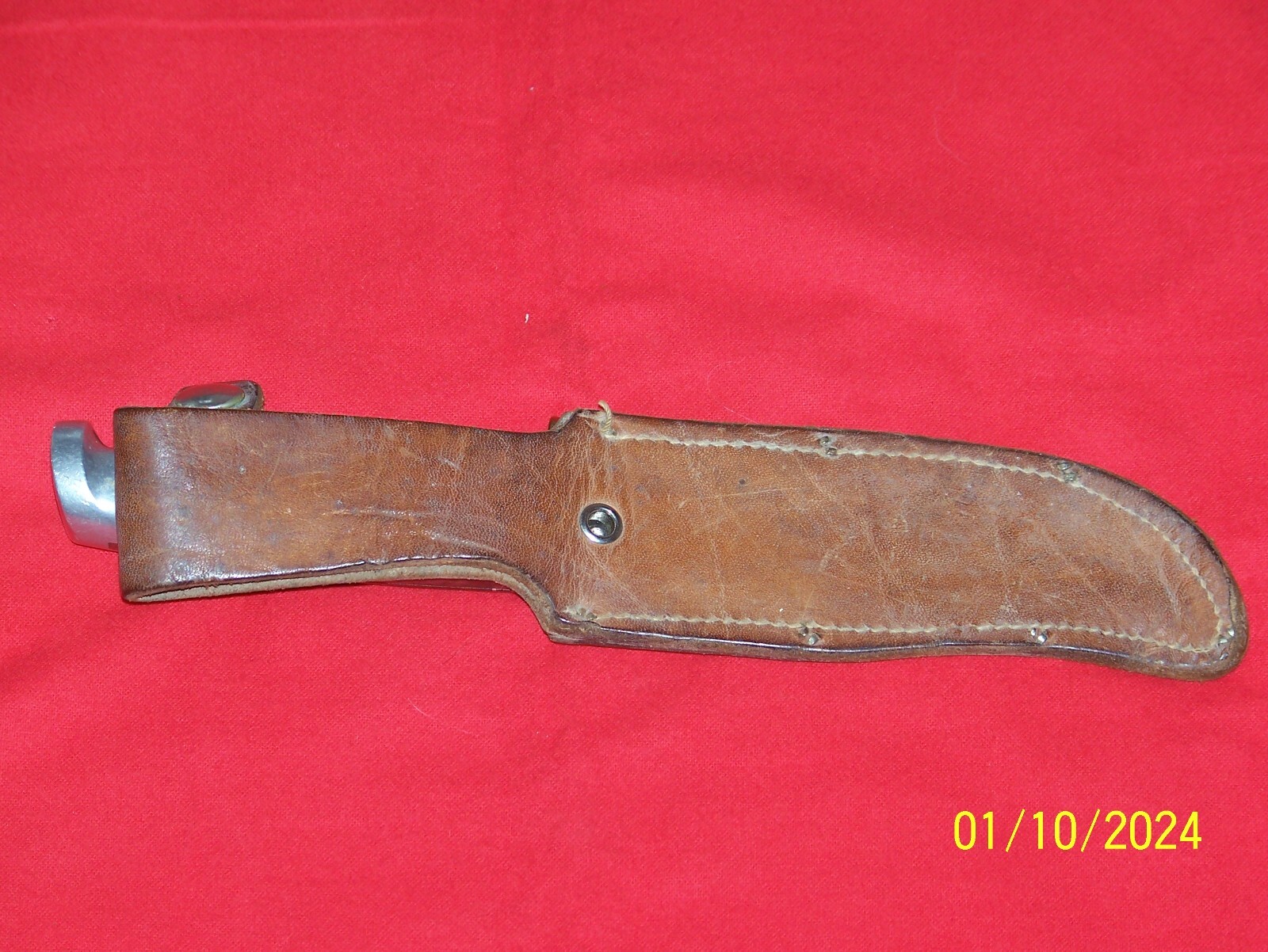 VINTAGE WESTERN W36 FIXED BLADE HUNTING KNIFE WITH ORIGINAL SHEATH eBay
