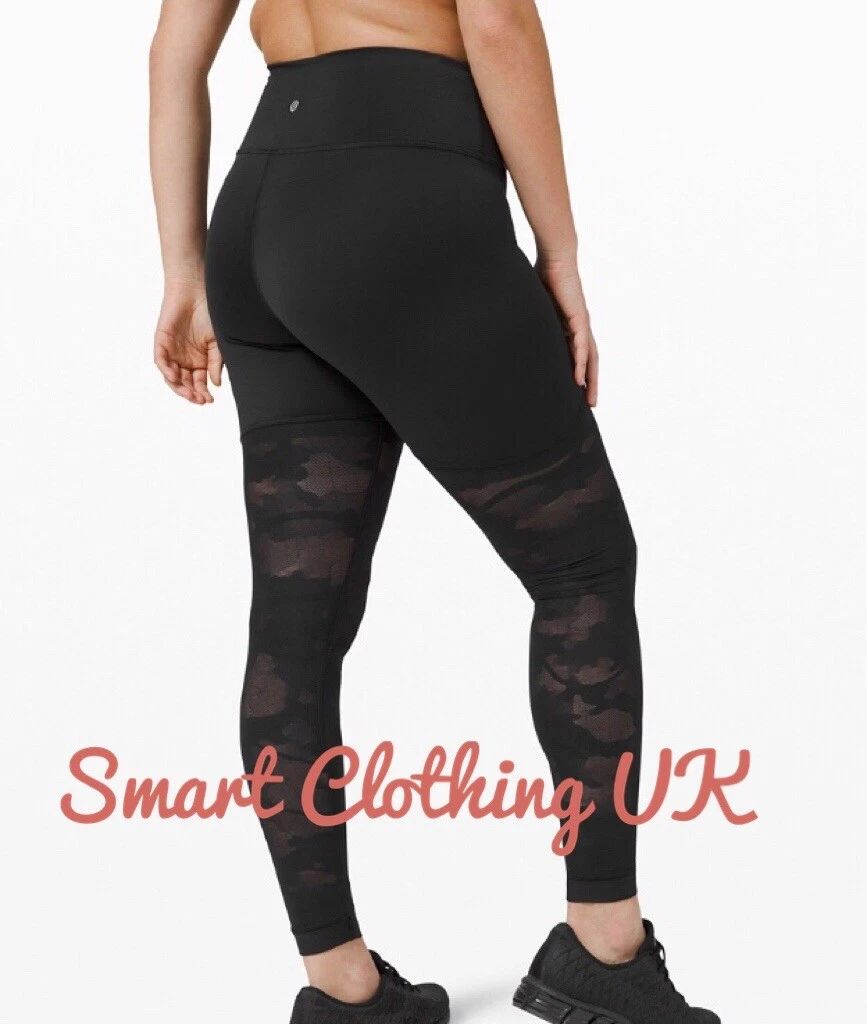 Lululemon Leggings Sheer Will HR Tight 28 *Camo (Black) RRP £138