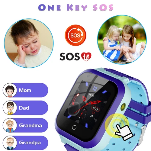 4G Kinder Smartwatch Telefonuhr Mit GPS Videoanruf Chat Jungen&Mädchen Geschenk - Bild 49 von 64
