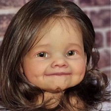 28" Reborn Baby Doll Painted Kit Toddler Girl Rooted Hair w/ Cloth Body DIY Gift