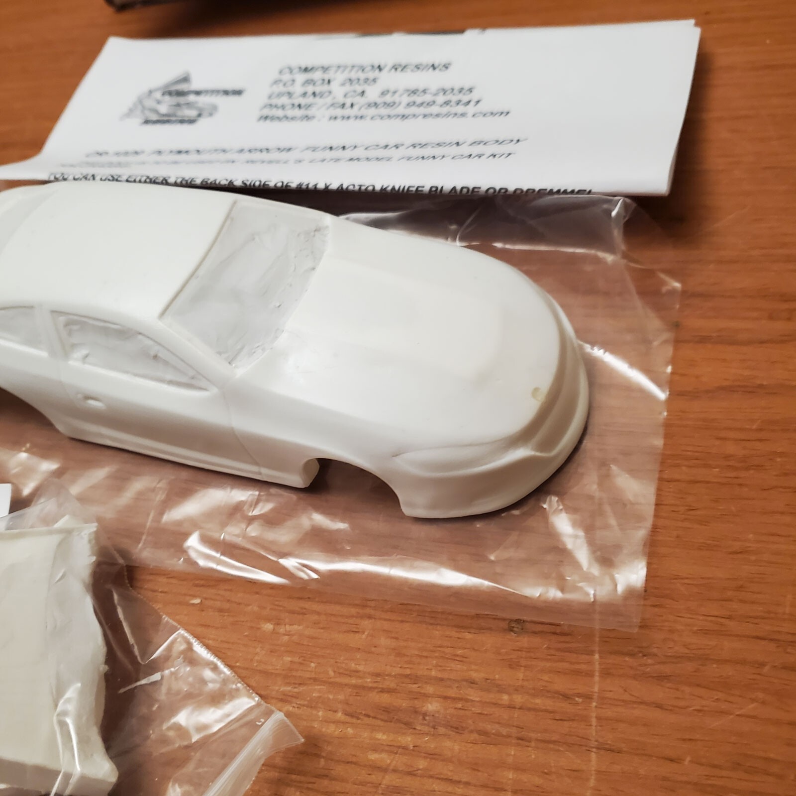 Competition Resins Plymouth Arrow Resin Funny Car Slot Car Model Body 1