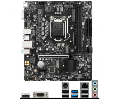 MSI H510M BOMBER Motherboard Intel H510 LGA1200 Micro ATX 2xDDR4 HDMI VGA 1x M.2