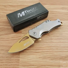 MTech Framelock Assisted Folding Knife 2¾" Stainless Steel Construction A882SGD