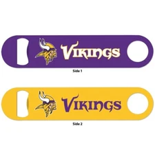 MINNESOTA VIKINGS TWO-SIDED METAL BOTTLE OPENER NEW WINCRAFT 👀
