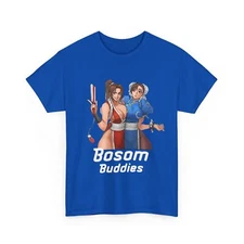 Unisex Chun-Li & Mai Shiranui Tee, Fan Service Gamer Shirt, Bosom Buddies Tshirt