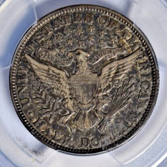 MEDIO DÓLAR BARBERO 1915-D - PCGS AU50 - ¡PRECIO CORRECTO! Foto 4 de 4