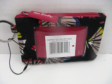 NEW Vera Bradley Lighten UP Zip ID Case 23408-J80 Art Butterflies NWT