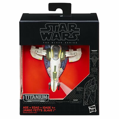 STAR WARS EPISODE II AOC THE BLACK SERIES TITANIUM SERIES JANGO FETT'S SLAVE I