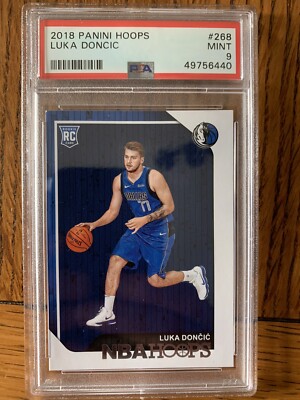 2018-19 NBA Hoops Luka Doncic Rookie Card RC #268 PSA 9 Mint 